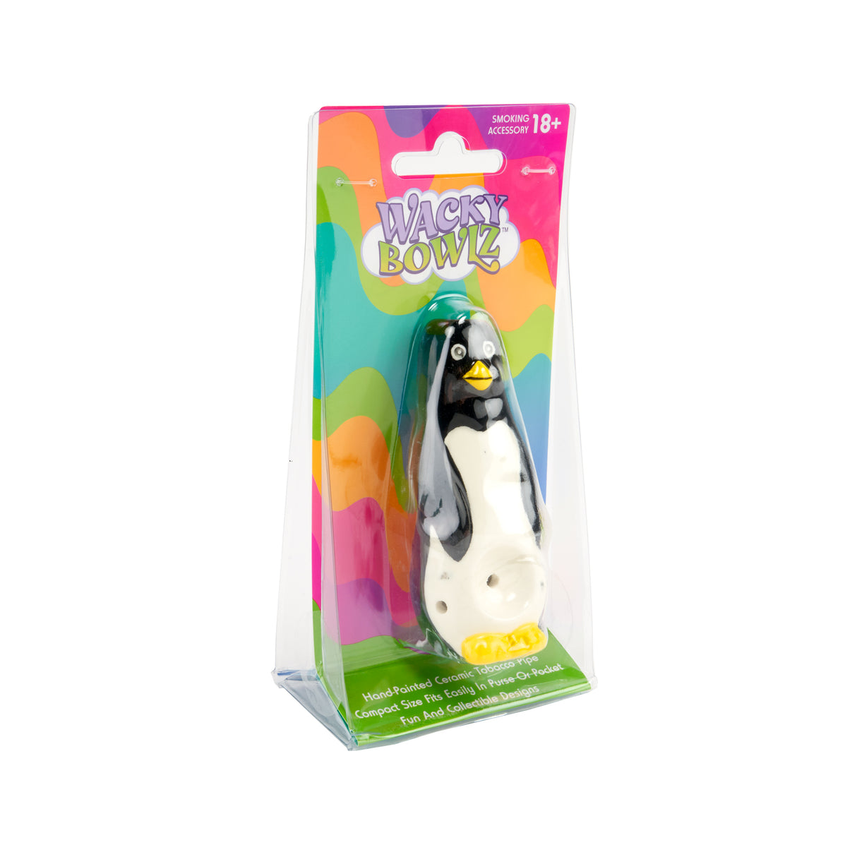 Wacky Bowlz 3.5” Ceramic Pipe – Penguin