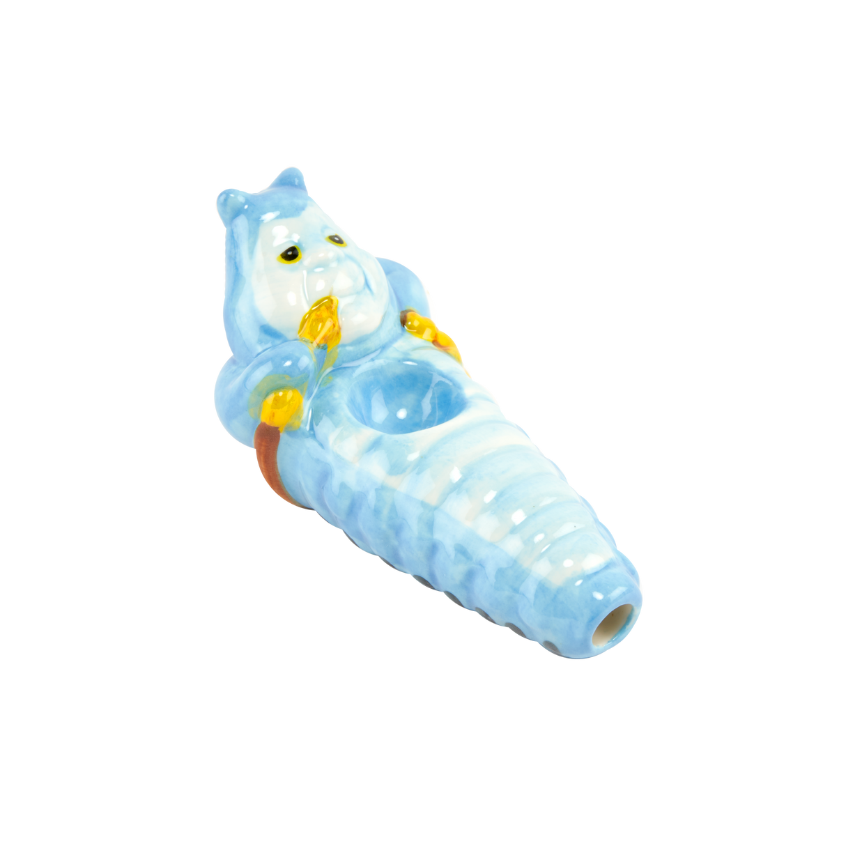 Wacky Bowlz 3.5” Ceramic Pipe – Smoking Caterpillar