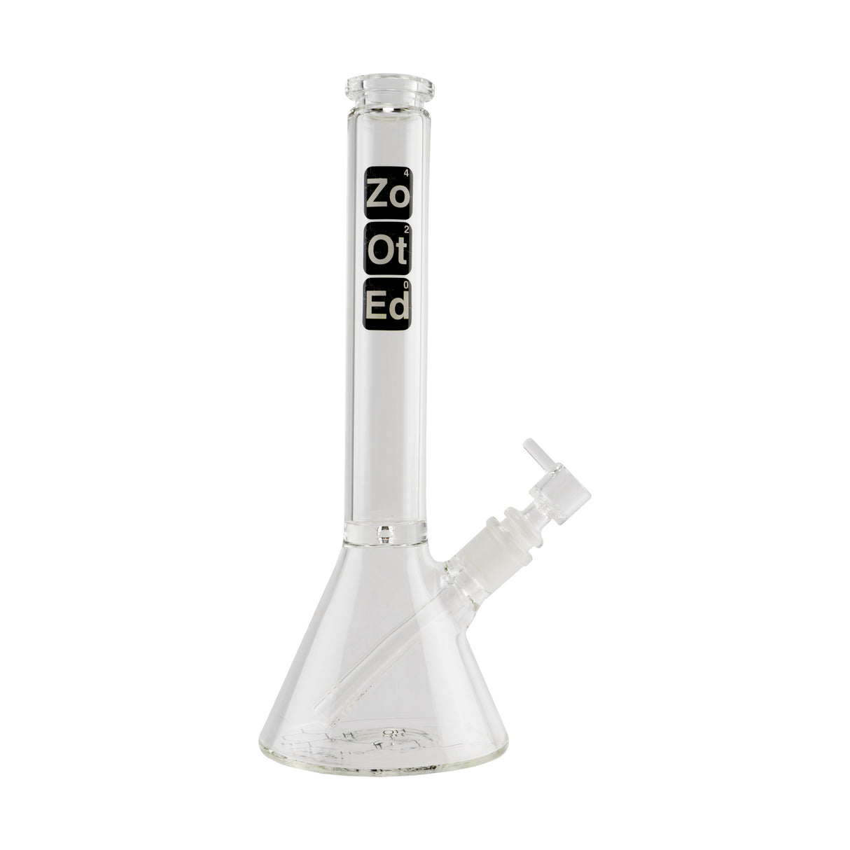 Zooted Glass 12” Water Pipe – Slim Beaker