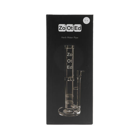 Zooted Glass 12” Water Pipe – Straight Tube