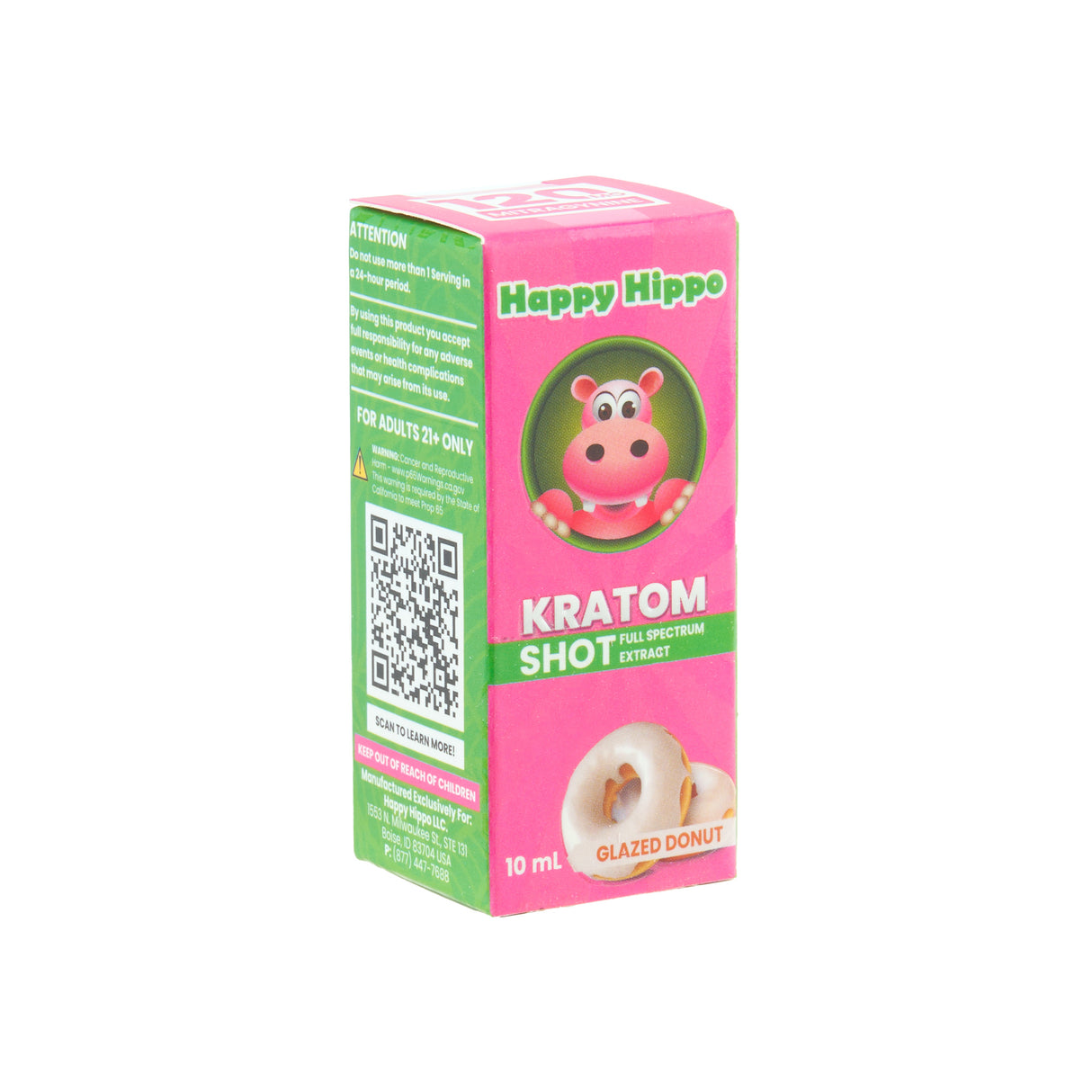 Happy Hippo 120mg Kratom Extract Shot – 12ct