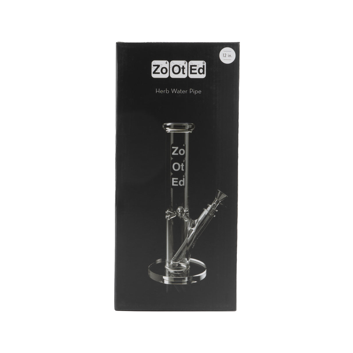 Zooted Glass 12” Water Pipe – Honeycomb Tube