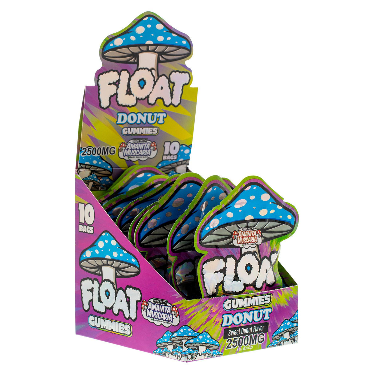 Float 2500mg Mushroom Gummies – 10ct