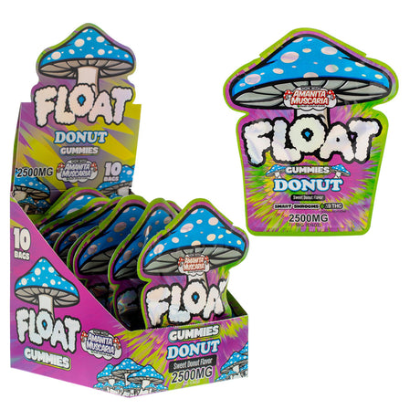 Float 2500mg Mushroom Gummies – 10ct