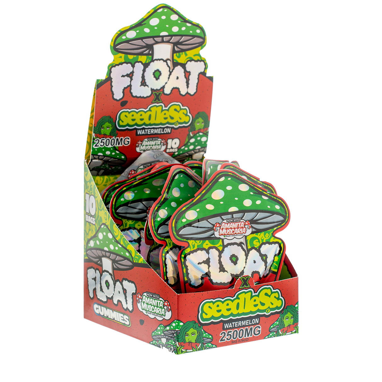 Float 2500mg Mushroom Gummies – 10ct