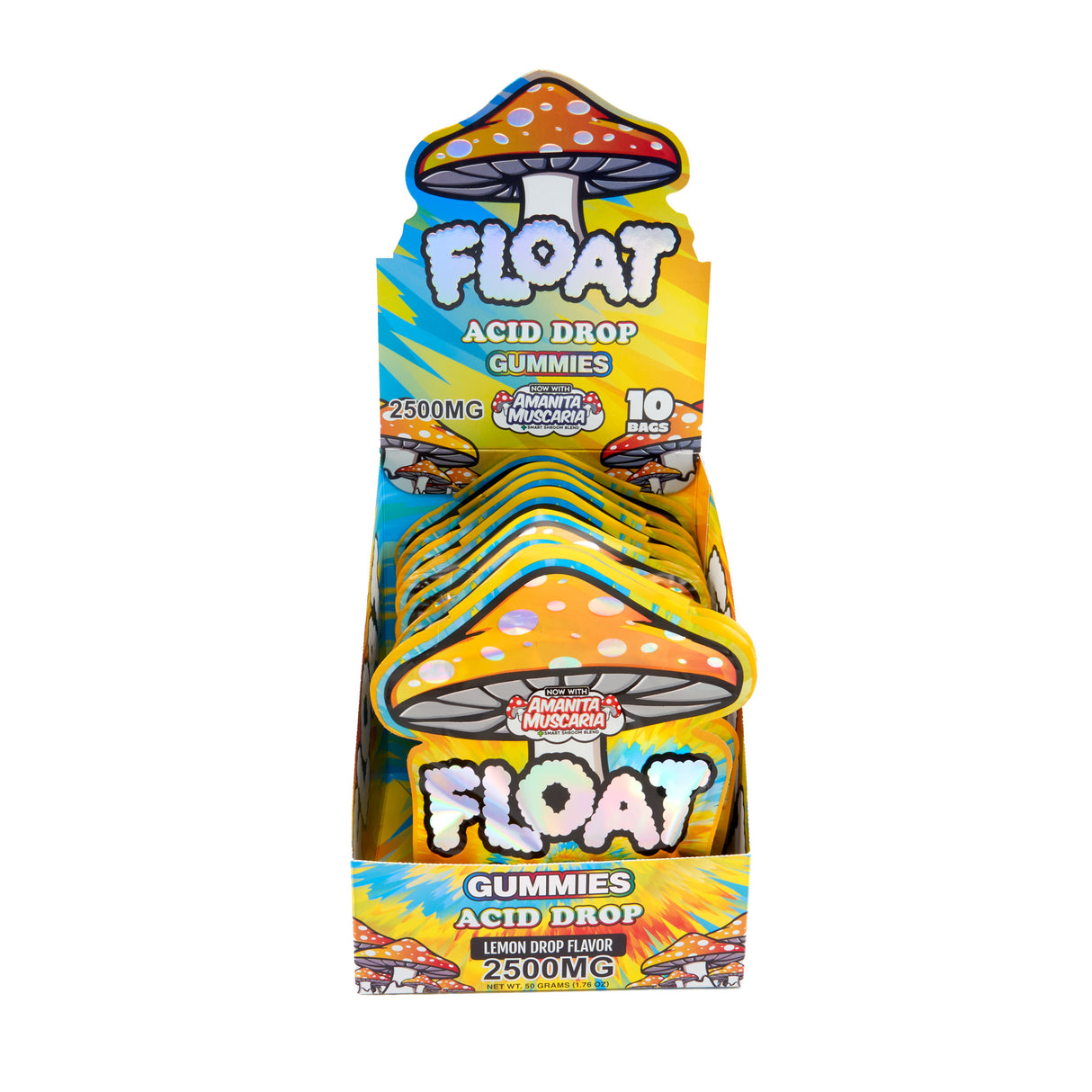 Float 2500mg Mushroom Gummies – 10ct