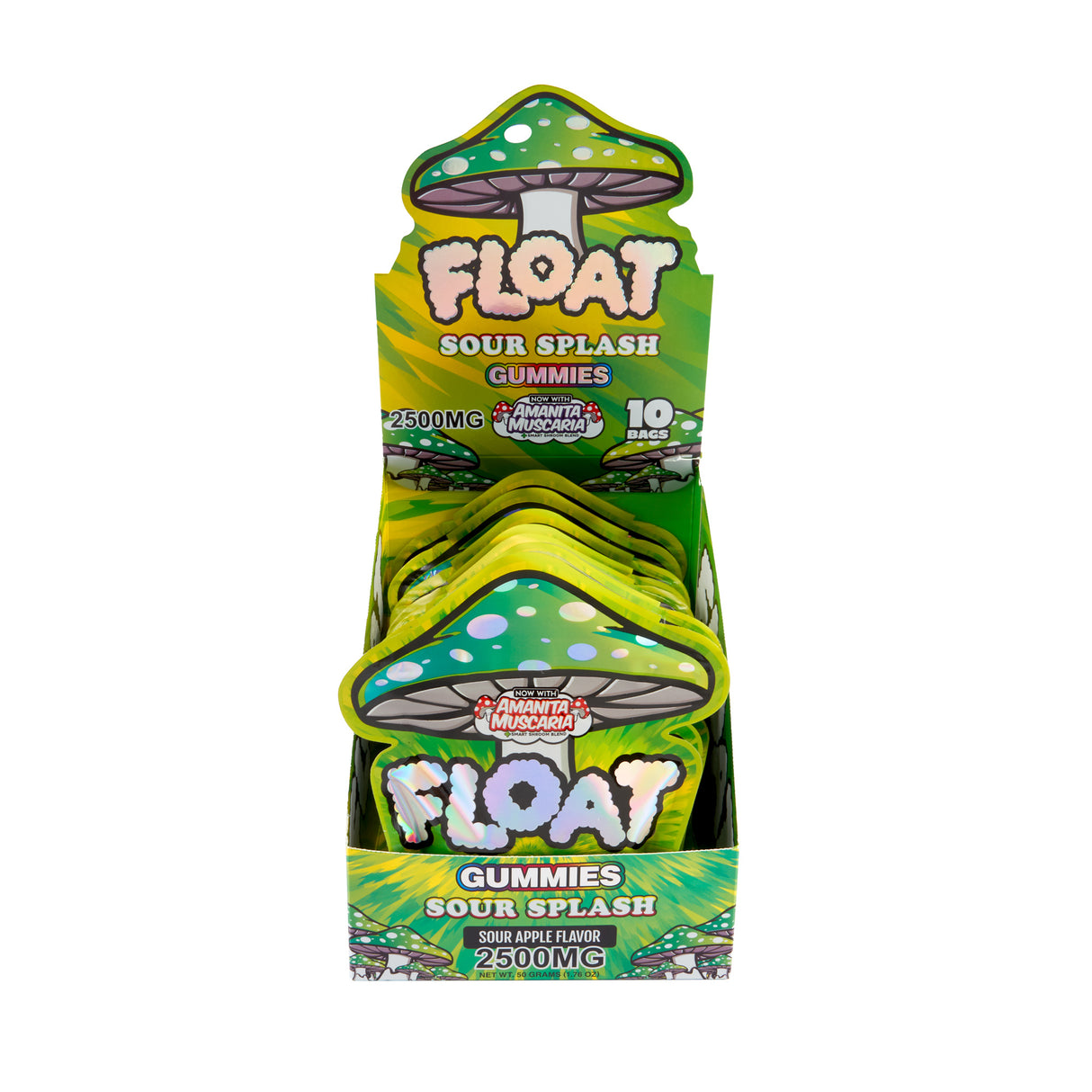 Float 2500mg Mushroom Gummies – 10ct