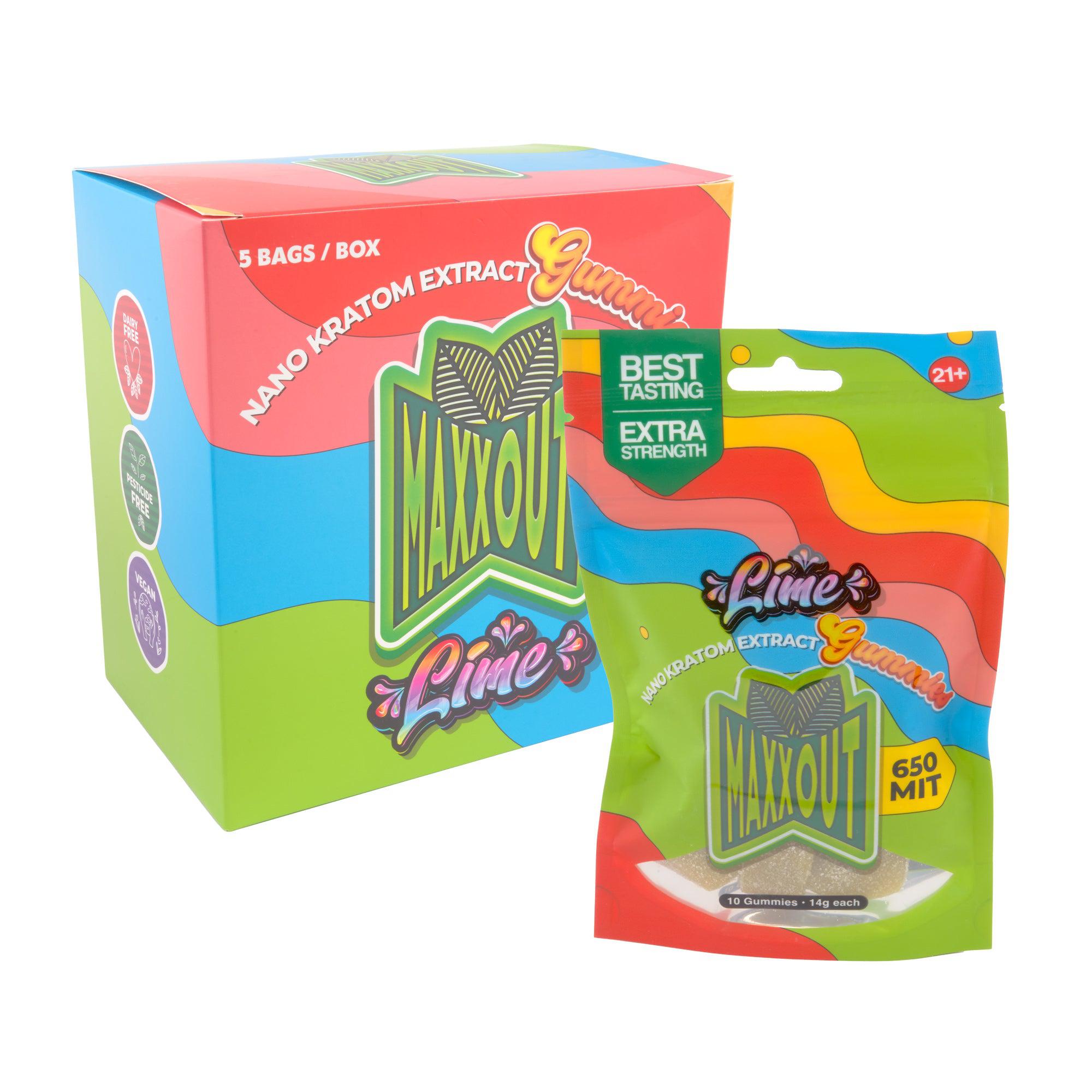 リキッド5　ハナヨリダンゴサマ MaxxOut Kratom Gummies – 650mg - 10pk - 5ct – Cannatron