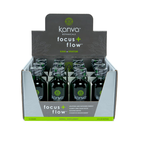 Kanva Botanicals 2oz Kava & Kratom Extract Shot – 12ct