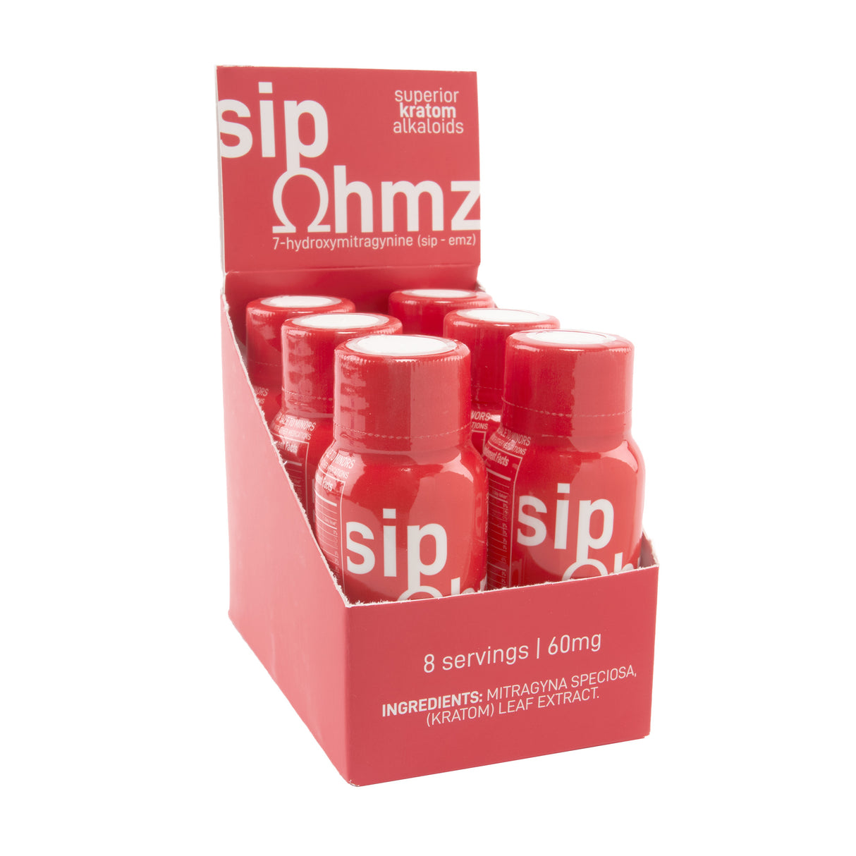 Sip Ohmz 7-Hydroxy Kratom Shots - 60mg - 6ct