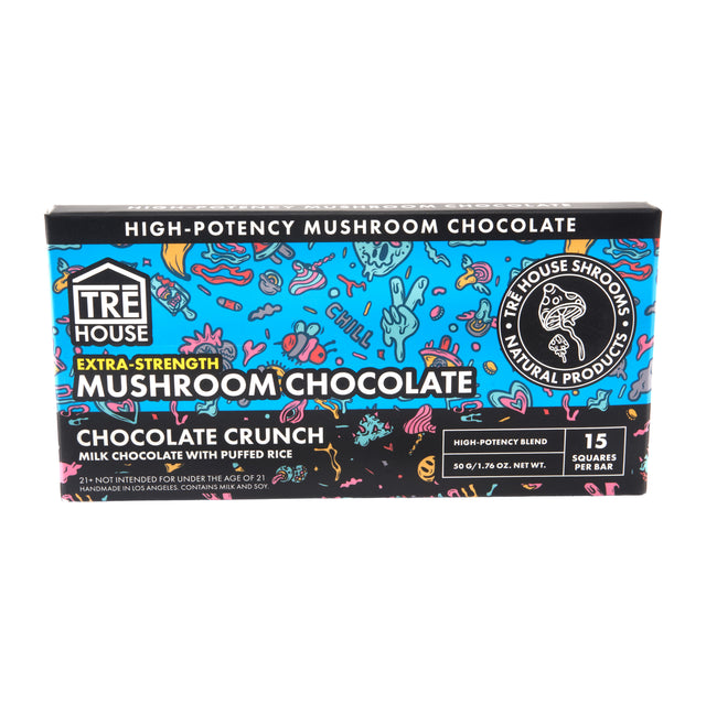 Chocolate Cruch high-potency Tre House Mushroom chocolate bar