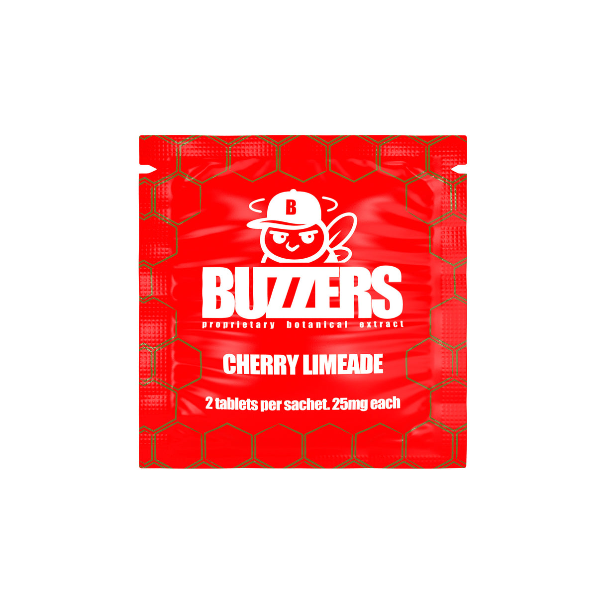 Red Cherry Limeade Buzzers 2-pack pouch of tablets