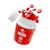 Buzzers cat's claw extract tablets 10pk bottle exploding with red Strawnana tablets coming out of the top