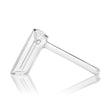 GRAV 4" Glass Hammer Bubbler - Clear