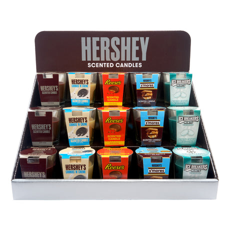 Hershey’s Assorted Candy Candle Display – 3oz – 15ct