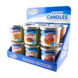 Hostess Assorted Candle Display – 14oz – 9ct