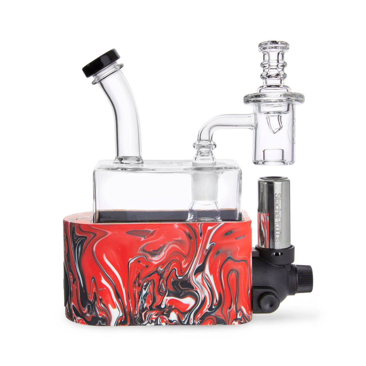 Stache Rio Dab Rig with Butane Torch Kit – Tie Dye Mix