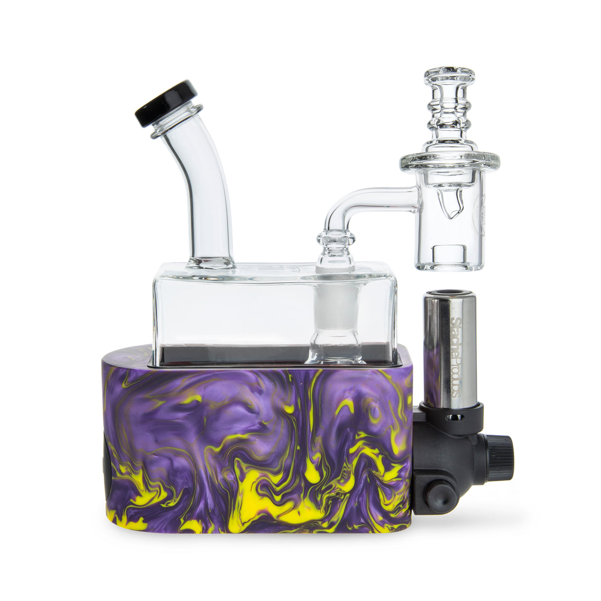 Stache Rio Dab Rig with Butane Torch Kit – Tie Dye Mix