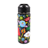 Ooze Stainless Steel 18oz Water Bottle with Straw