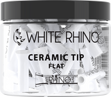 White Rhino Ceramic Tip Flat - 50ct