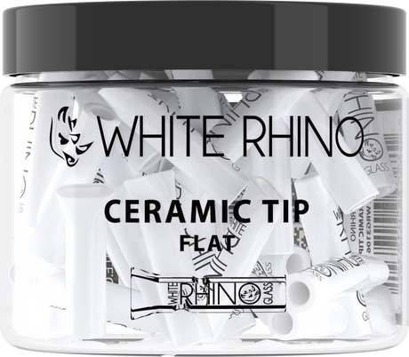 White Rhino Ceramic Tip Flat - 50ct