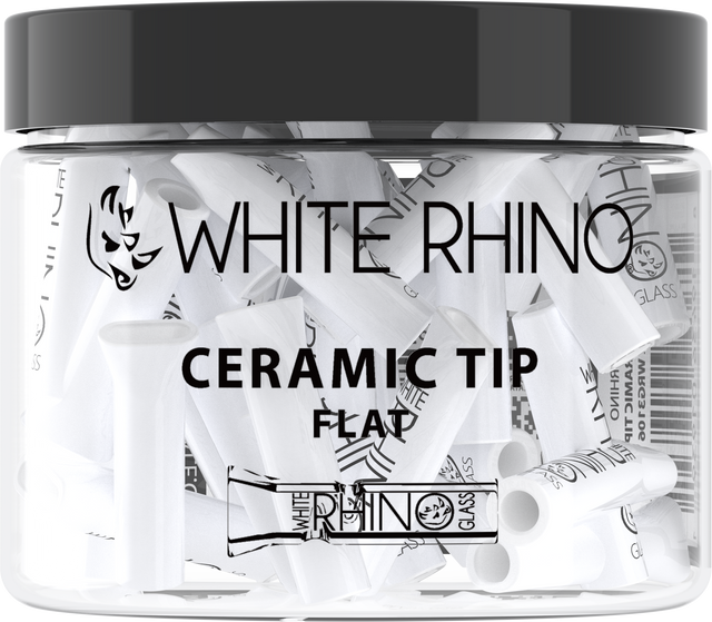 White Rhino Ceramic Tip Flat - 50ct