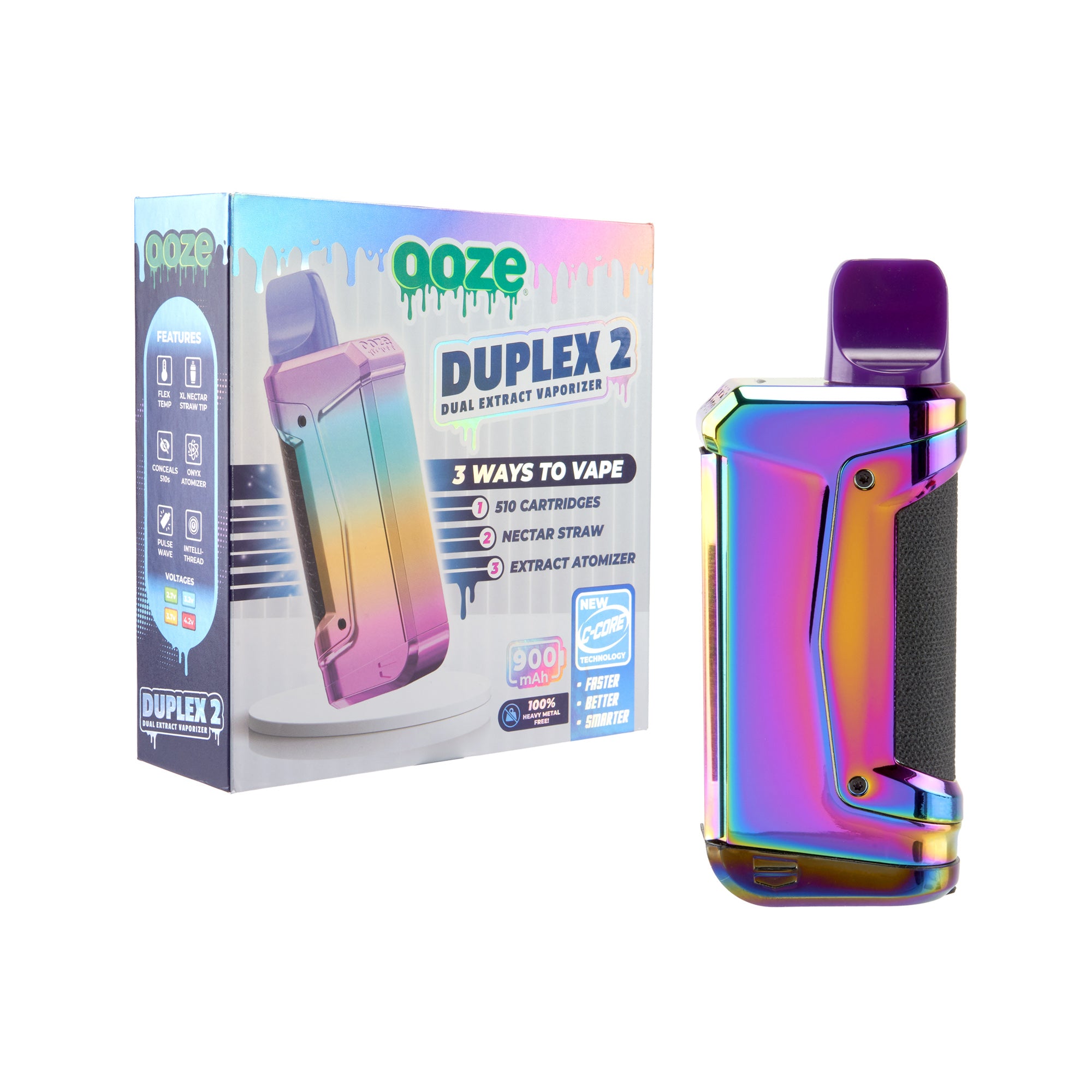 Duplex 2 C-Core Vaporizer– 900 mAh | Ooze Wholesale – Cannatron