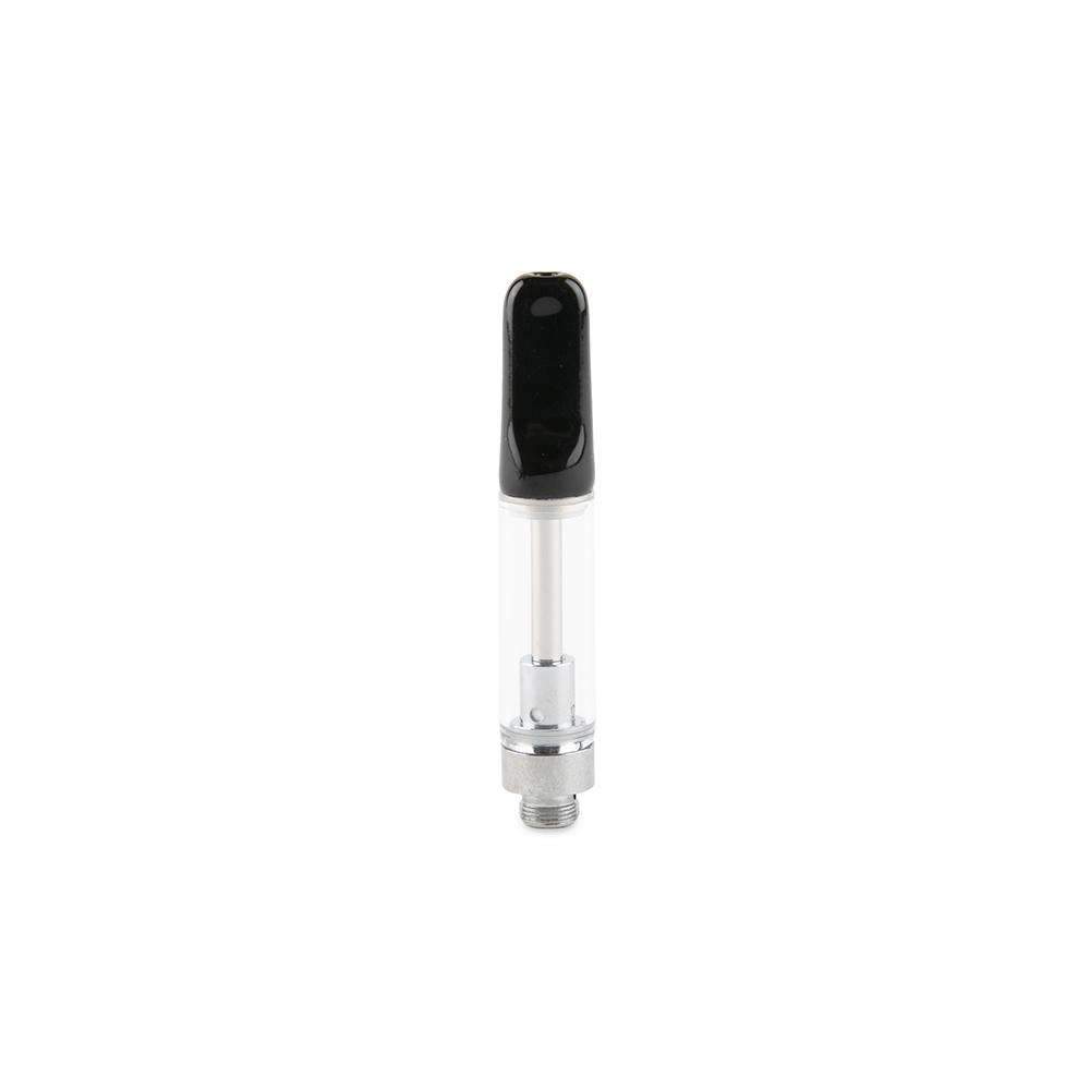 Wide Mouth Ceramic Glass Oil Atomizer 1.6 MM - Black - 1ml - EZ Process - 100ct