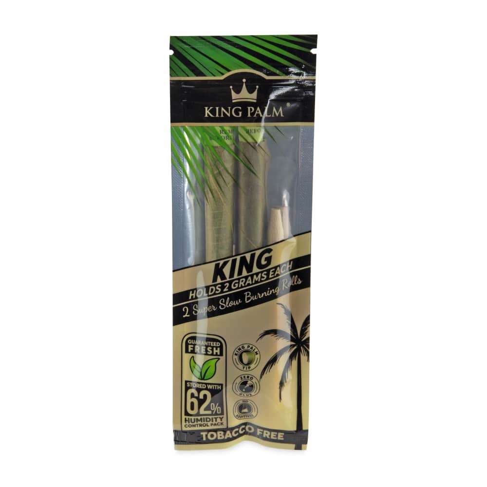 King Palm King Size 2pk Natural Leaf Tubes - 20ct