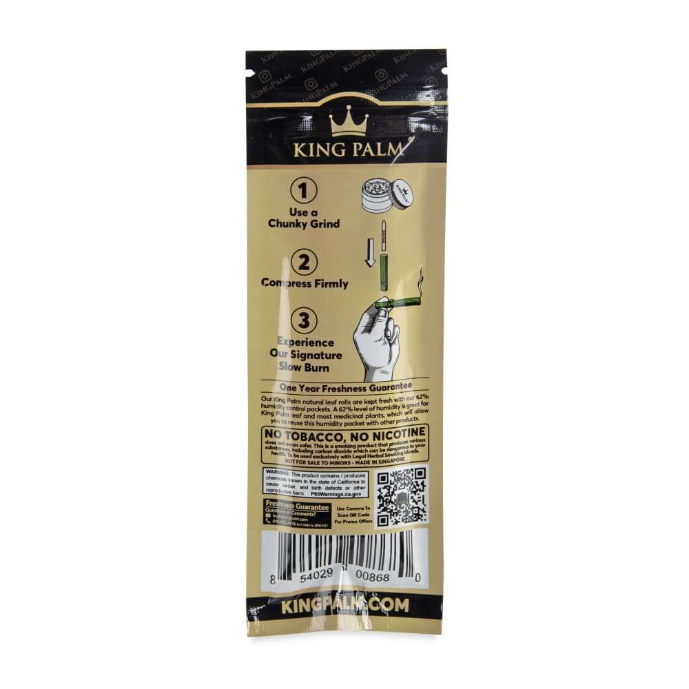 King Palm King Size 2pk Natural Leaf Tubes - 20ct