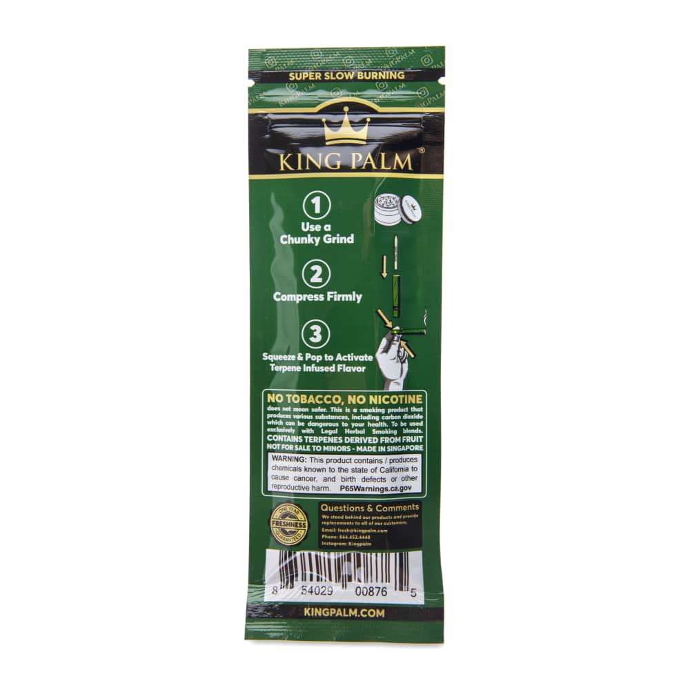 King Palm Slim Size 2pk Flavor Leaf Tubes - 20ct