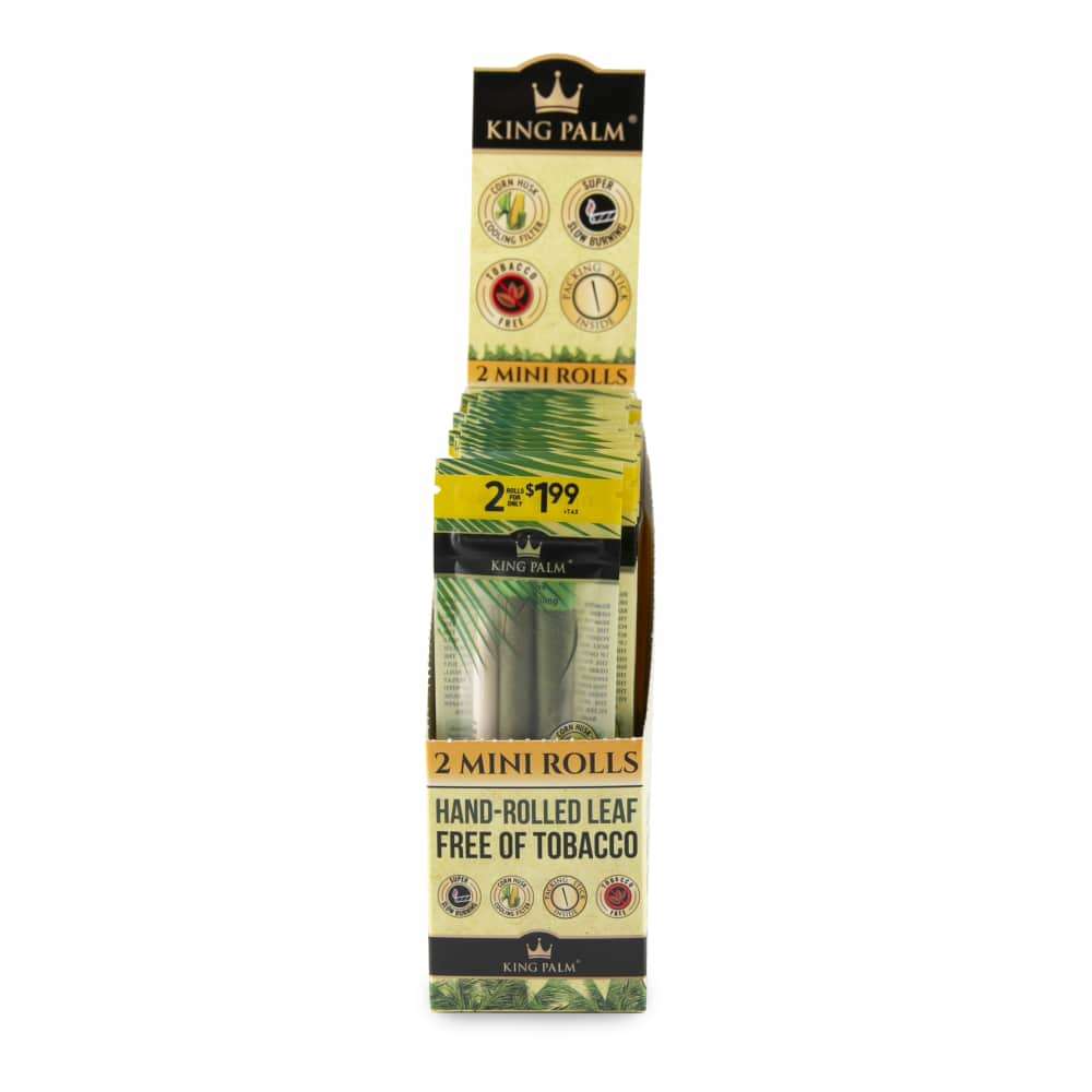 King Palm Mini Pre-Priced $1.99 Pre-Rolled Leaf Tubes - 20ct