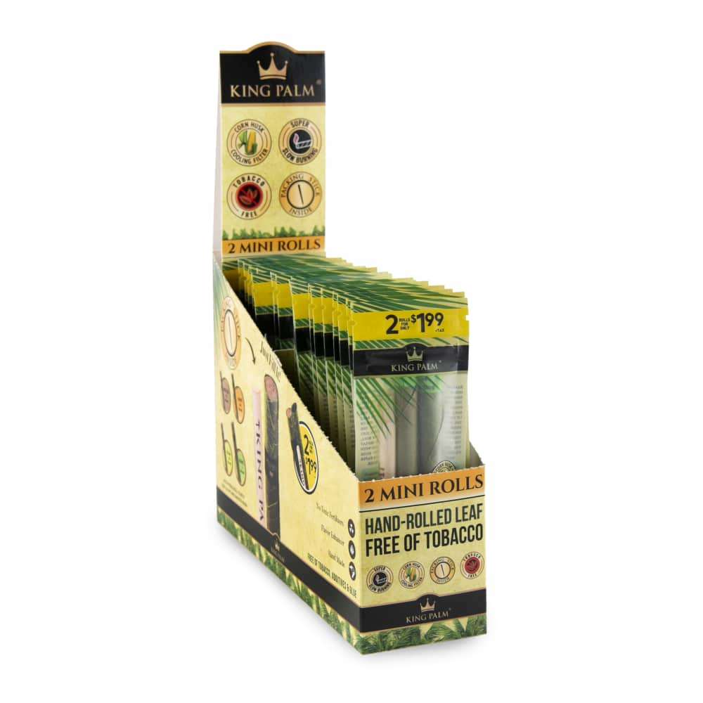 King Palm Mini Pre-Priced $1.99 Pre-Rolled Leaf Tubes - 20ct