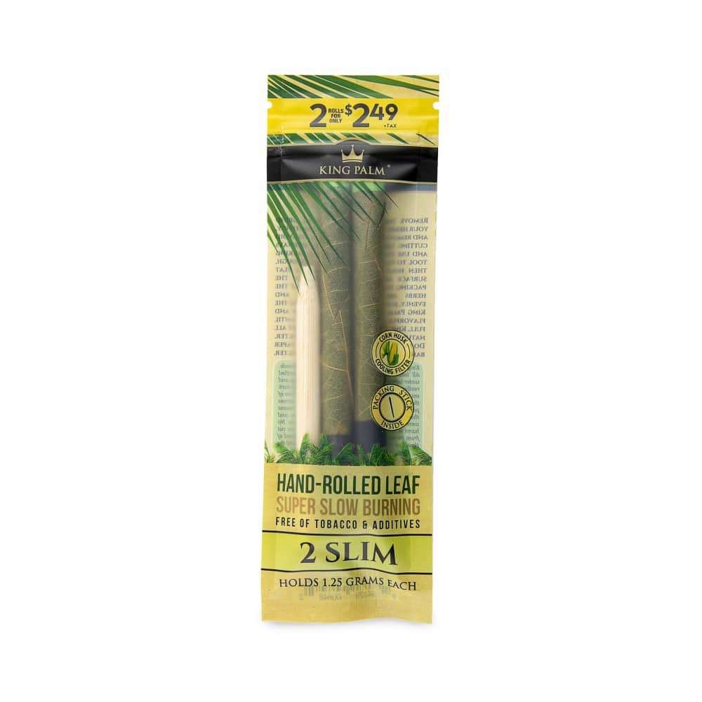 King Palm Slim Size PP $2.49 2pk Leaf Tubes - 20ct