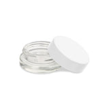 Thick Wall Glass Jar w/ Lid - 7ml - Clear Jar w/ Lid - 450ct