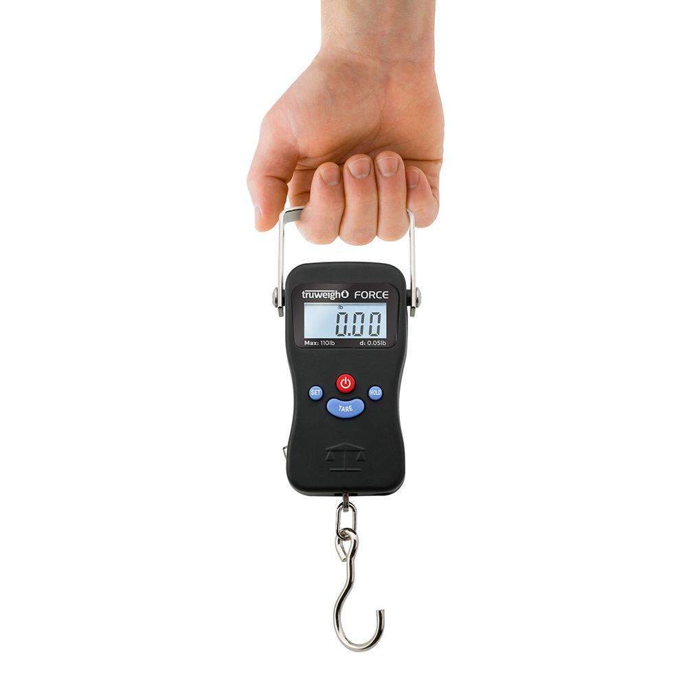 Truweigh Force Digital Hanging Scale - 110lb x 0.05lb - Black