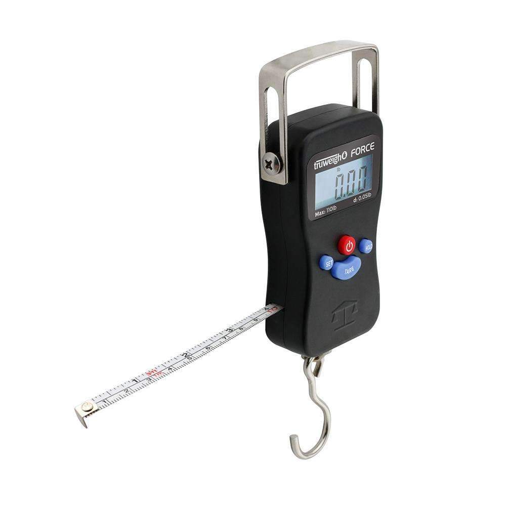 Truweigh Force Digital Hanging Scale - 110lb x 0.05lb - Black