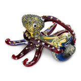 Hand Pipe - 5" - Gold Fumed Octopus