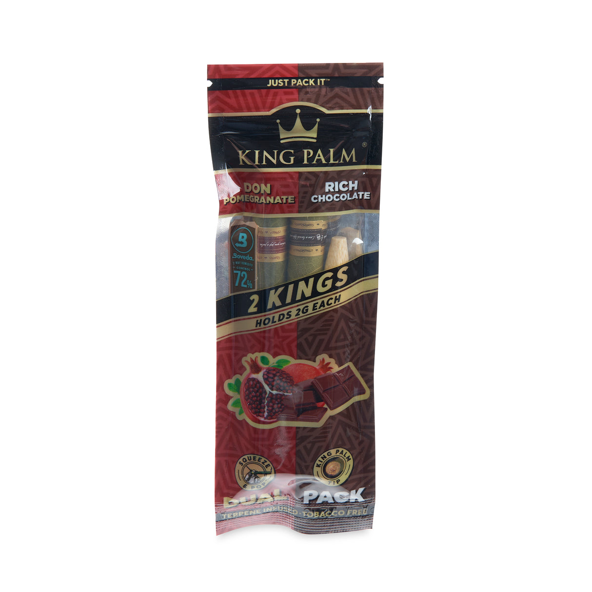 King Palm Dual Flavor King Size 2pk Leaf Tubes - 20ct