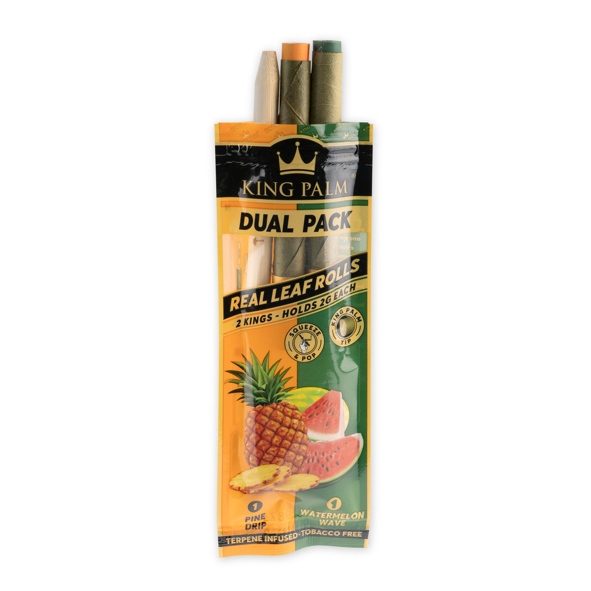 King Palm Dual Flavor King Size 2pk Leaf Tubes - 20ct