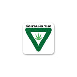 Green Triangle Contains THC Small Square Compliant Labels