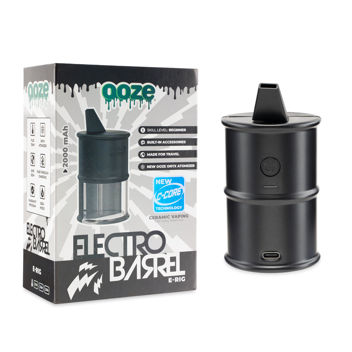 Ooze Electro Barrel E-Rig – C-Core 2000 mAh