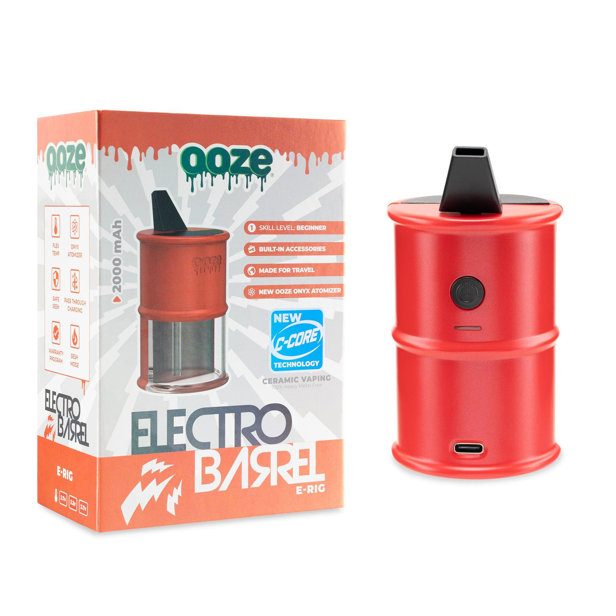 Ooze Electro Barrel E-Rig – C-Core 2000 mAh