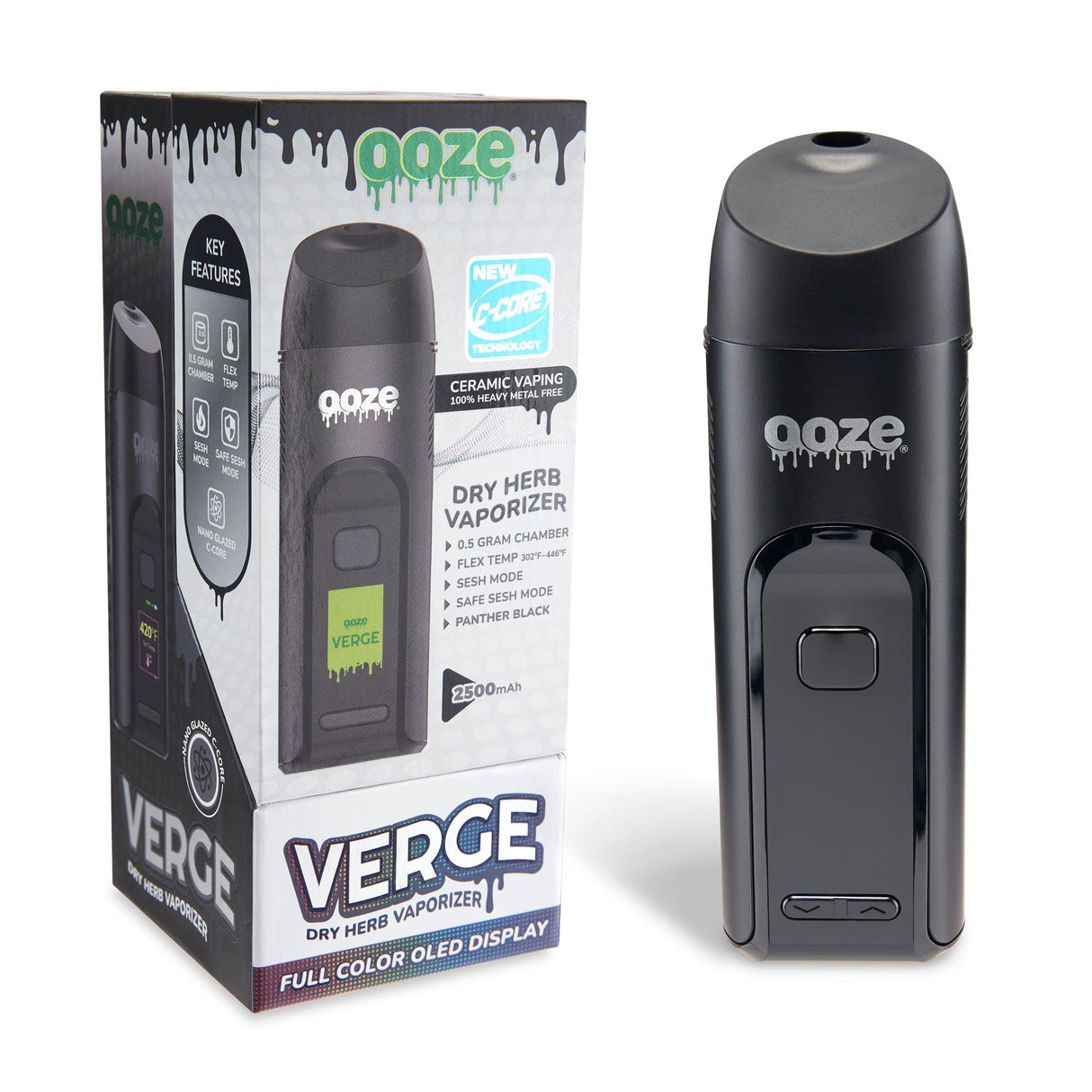 Ooze Verge Dry Herb Vaporizer – 2500 mAh C-Core