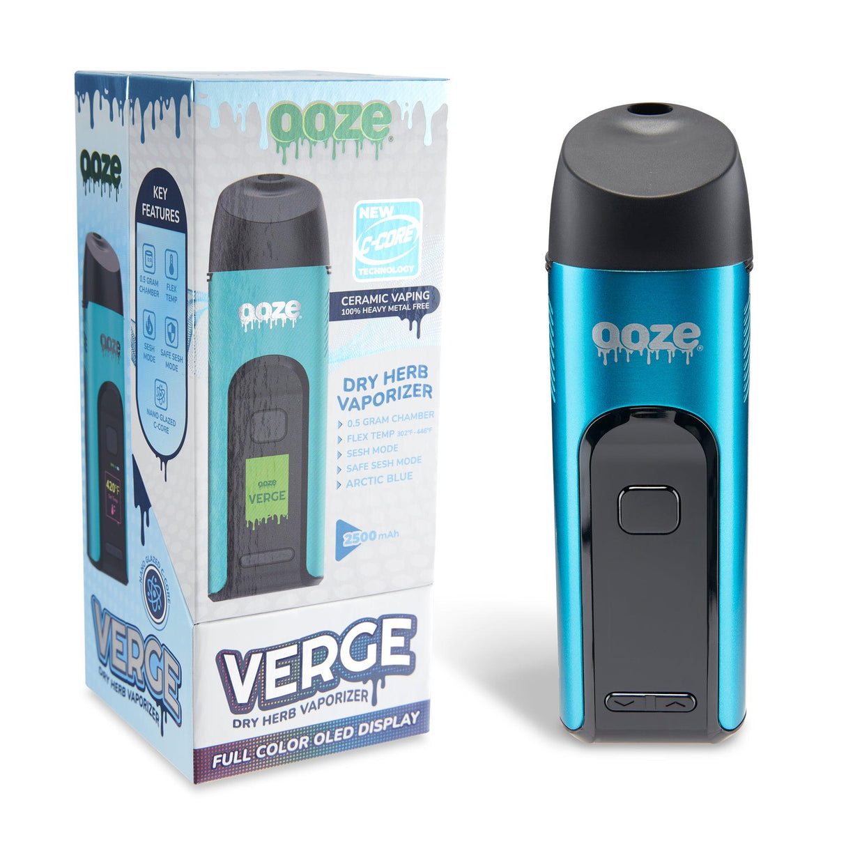 Ooze Verge Dry Herb Vaporizer – 2500 mAh C-Core