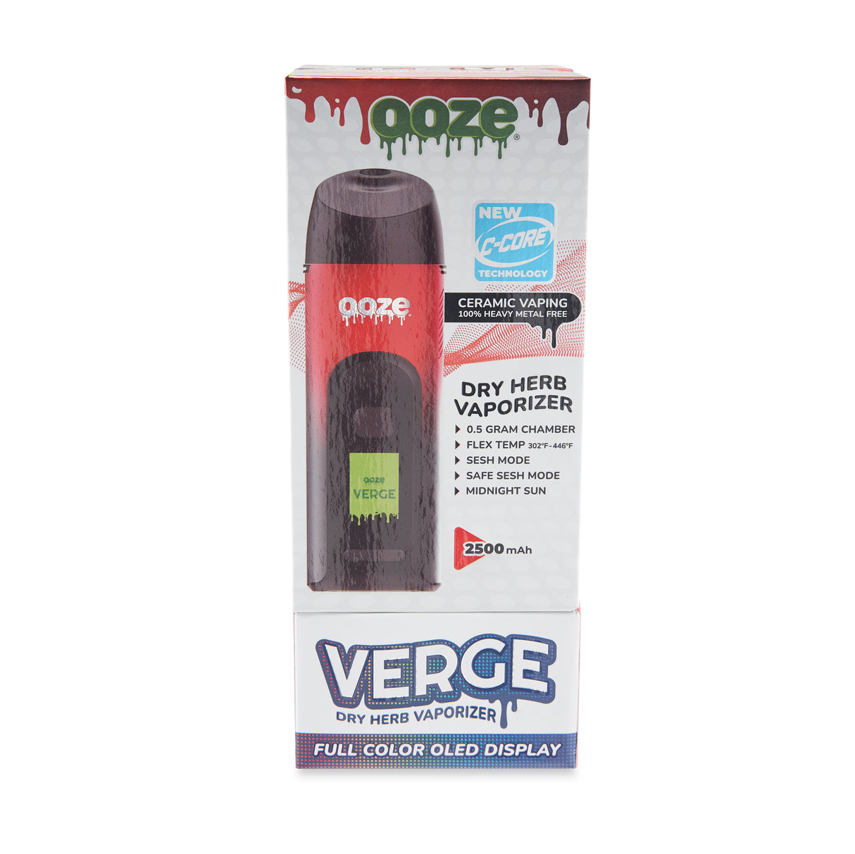 Ooze Verge Dry Herb Vaporizer – 2500 mAh C-Core