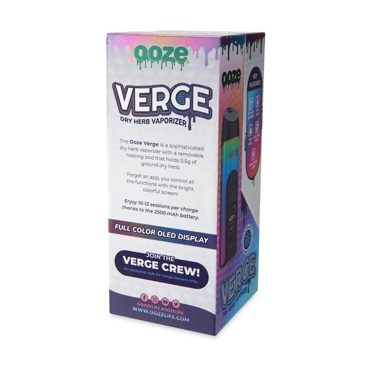 Ooze Verge Dry Herb Vaporizer – 2500 mAh C-Core