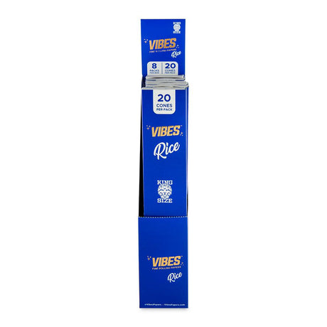 Vibes Cones King Size - 20pk - Rice - 8ct