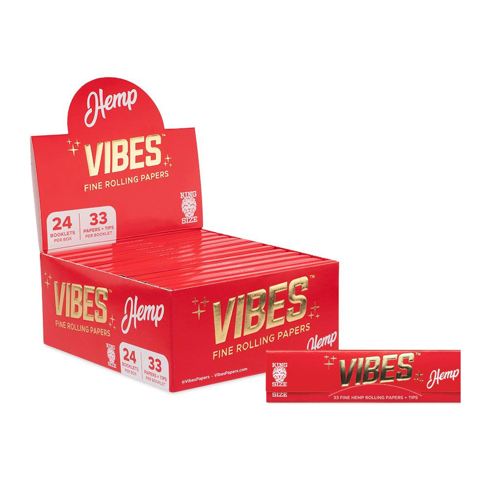 Vibes Papers w/ Filters - King Size - Hemp - 24ct