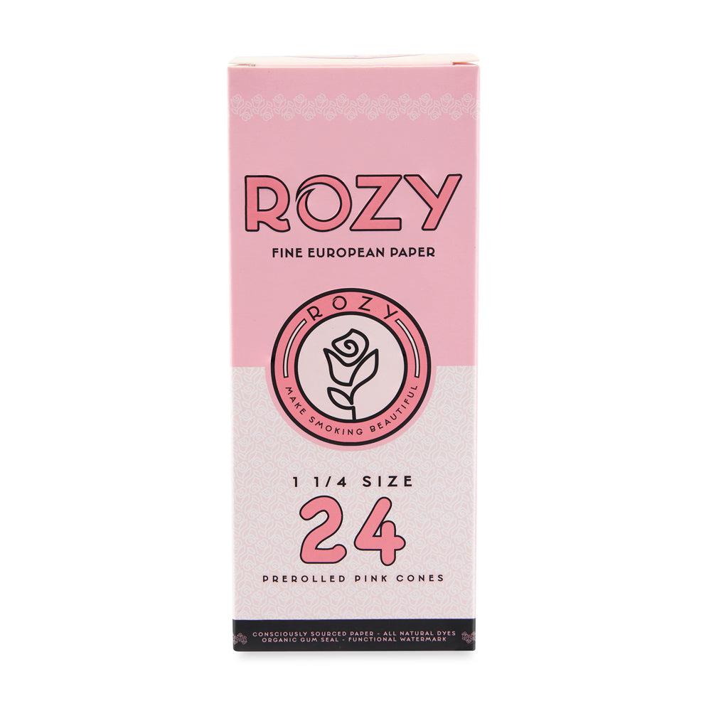 Rozy Pink 1 ¼ Size Pre-Rolled Cones – 24ct Pack